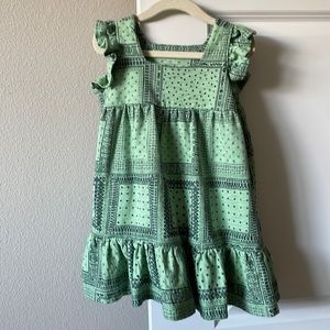 Misha & Puff Ruffle Sleeve Dress in Patchwork Bandana | 3-4 yr size | Like New
